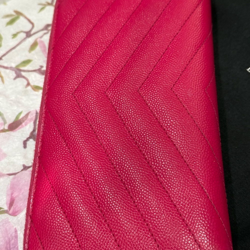 Saint Laurent Pink Leather Wallet EUC. - Picture 5 of 16